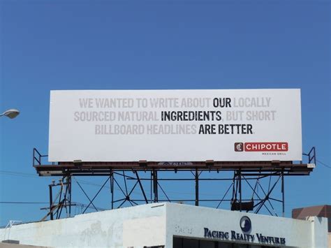 catchy billboards.